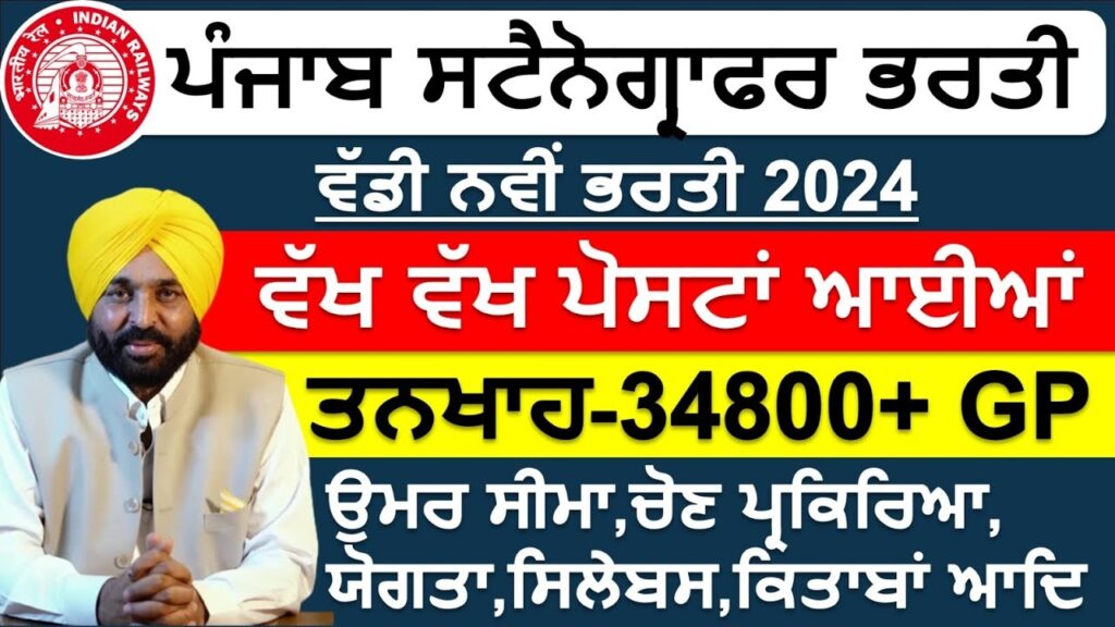 Punjab Stenographer Recruitment